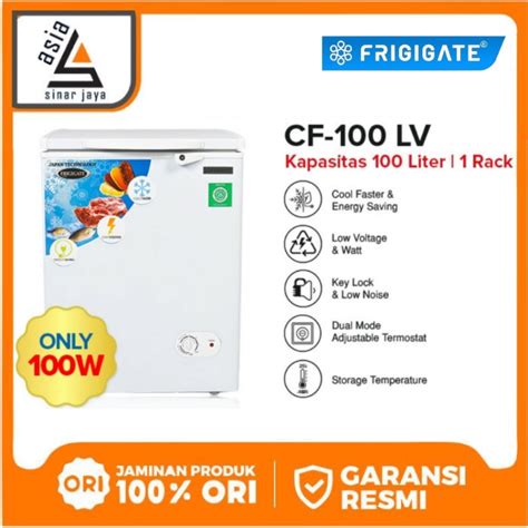 Jual Frigigate F 100 LV Chest Freezer 100 Liter Shopee Indonesia