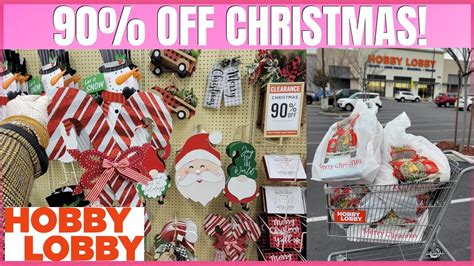 HOBBY LOBBY 90 OFF CHRISTMAS DEALS DEALS DEALS SHOP WITH ME