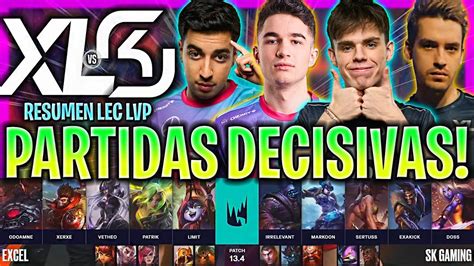 LAS ÚLTIMAS PARTIDAS MÁS DECISIVAS DE LEC XL vs SK RESUMEN LEC