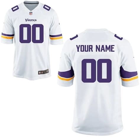 All Players Minnesota Vikings 202122 Custom Jersey - White