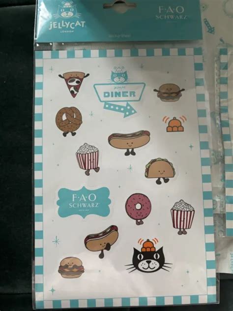 Fao Schwarz Fifth Avenue Nyc Jellycat Diner Bag Stickers And Pizza