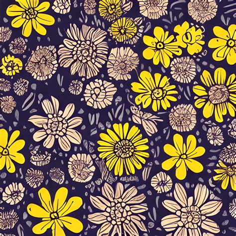 Yellow Flower Cartoon Illustration · Creative Fabrica