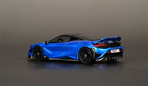164 Cm Models Mclaren 765lt Metallic Blue Car Model