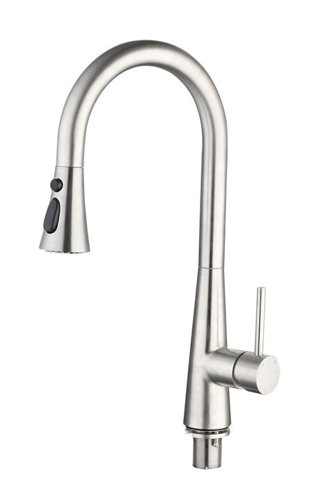 Modern Upc Single Handle Pull Out Stainless Steel Flexible Kitchen