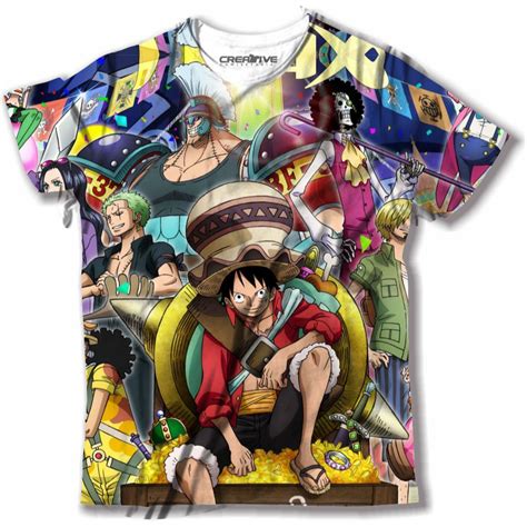 Camiseta Luffy One Piece Rei Dos Piratas Shopee Brasil