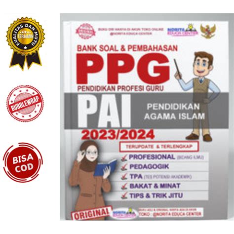 Jual Buku Bank Soal Dan Pembahasan Ppg Pai Pendidikan Agama Islam Tahun