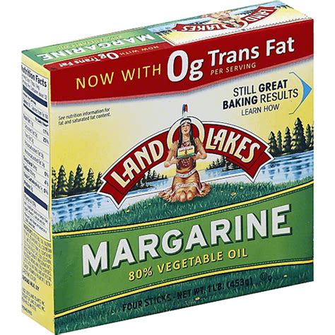 Land Olakes 80 Vegetable Oil Margarine 4 Ct Margarine And Butter