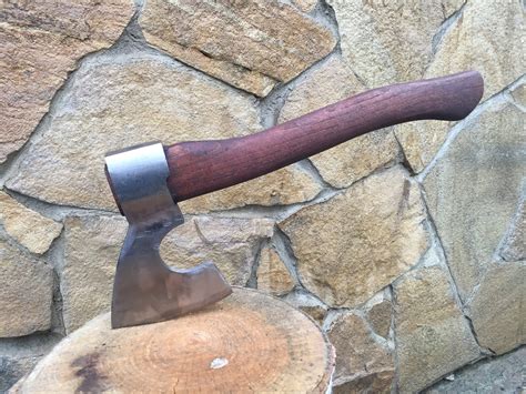 Hand Forged Axe Viking Axe Bushcraft Axe Hatchet Medieval Etsy