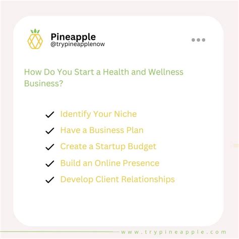 17 Health And Wellness Business Ideas Pineapple Virtual Assistant Hub