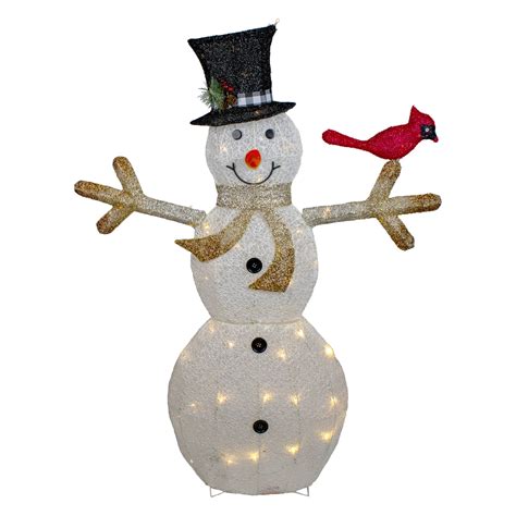 Outdoor Lighted Snowman