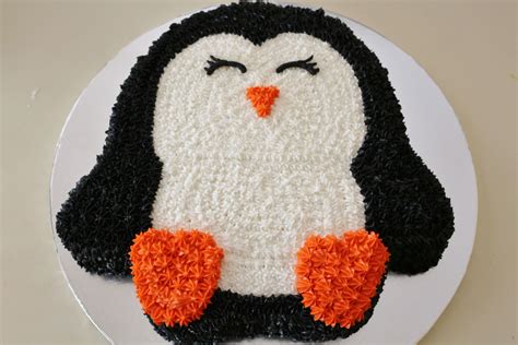 Buttercream Penguin Cake Penguin Cakes Penguin Cupcakes Penguin