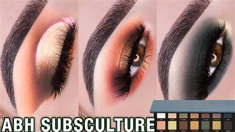 How To Make The ABH SUBCULTURE Palette WORK 3 Looks 1 Palette YouTube