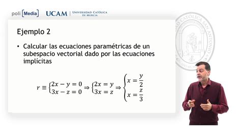 Lgebra Lineal Ecuaci N Impl Cita Ej Jes S Soto Youtube