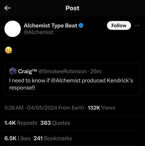 Alchemist Produced Kendricks Meet The Grahams Rgoodasssub