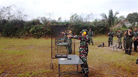 Korem 045 Gaya Gelar Latihan Menembak Senjata Ringan