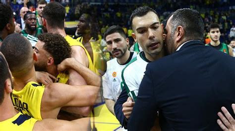 Fenerbah E Panathinaikos Ma Nda Gerginlik Ergin Ataman Polise