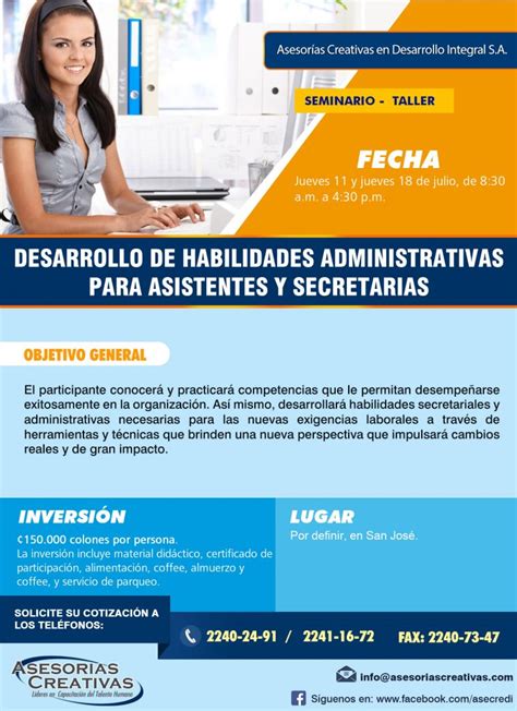 Desarrollo De Habilidades Administrativas Para Asistentes Y Secretarias