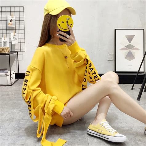 Fashion Womens Pullover Hoodies Sweatshirts Autumn Korean Ulzzang