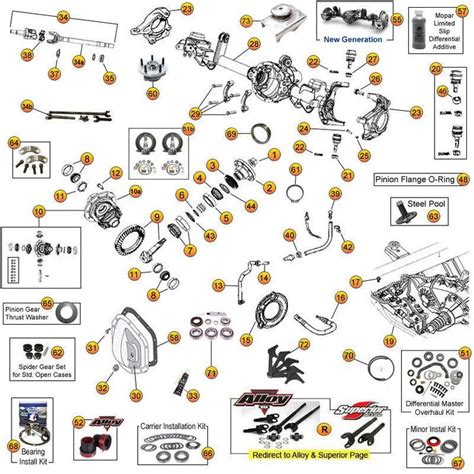 An Image Of Parts For A Car That Is In The Process Of Being Assembled And Labeled