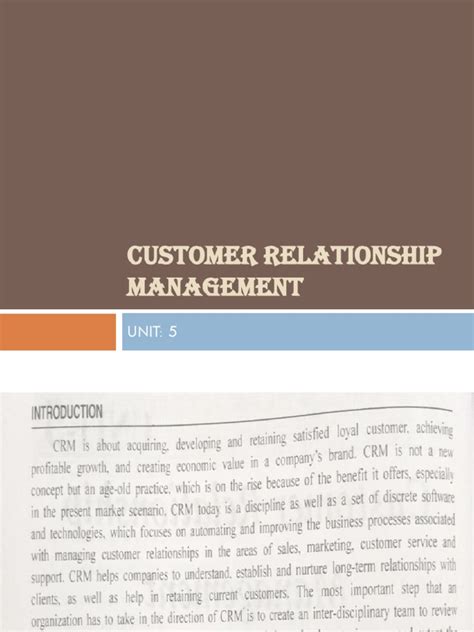 Customer Relationship Management | PDF
