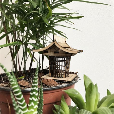 Miniature wooden Pagoda Architecture DIY Model Kit | Etsy