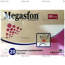 MEGASFON, 80 MG / 80 MG, Boîte de 20 - Medicament