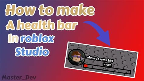 How To Make A Health Bar In Roblox Studio Youtube