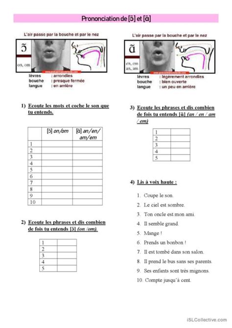 Prononciation Fran Ais Fle Fiches Pedagogiques Pdf Doc