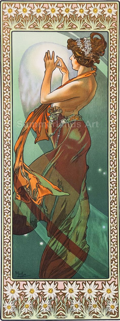 Alphonse Mucha North Star Fine Art Print X Cm Giclee Etsy