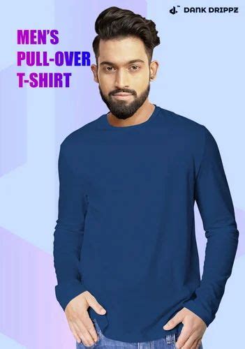 Plain Blue Men Pull Over Cotton T Shirt Round Neck At Rs 220 In Bhadreswar