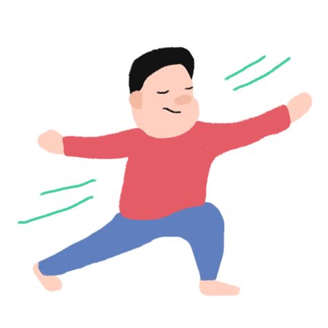 Yoga Stretch Boy Cartoon GIF | GIFDB.com