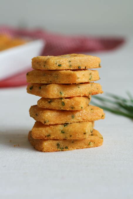 Savory Cheddar Chive Shortbread Clockwork Lemon