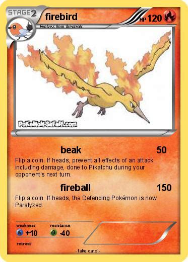 Pokémon Firebird 50 50 Beak My Pokemon Card