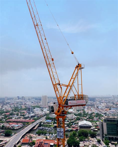 Sun Qtd Working Range M Max Load Tons Tower Crane Luffing Jib