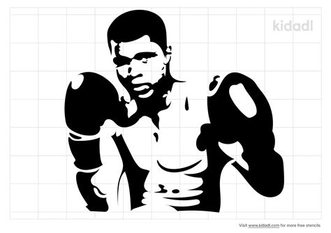 Muhammad Ali Stencil