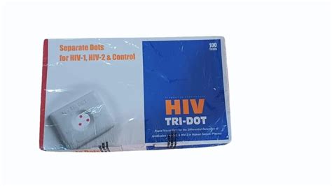 J Mitra HIV TRI DOT Test Kit Number Of Reactions Preps Kit 100 Kits