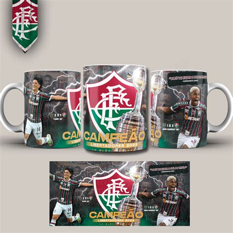 Caneca Do Fluminense Campeão Da Libertadores 2023 Modelo Exclusivo