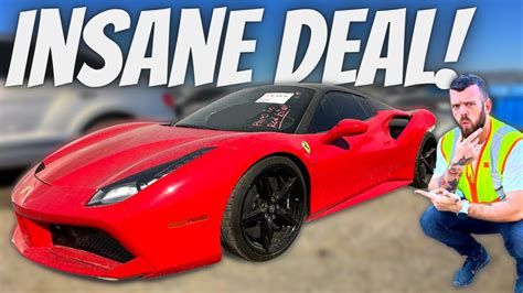 Buying TOTALED Supercars CHEAP From Salvage Auction YouTube