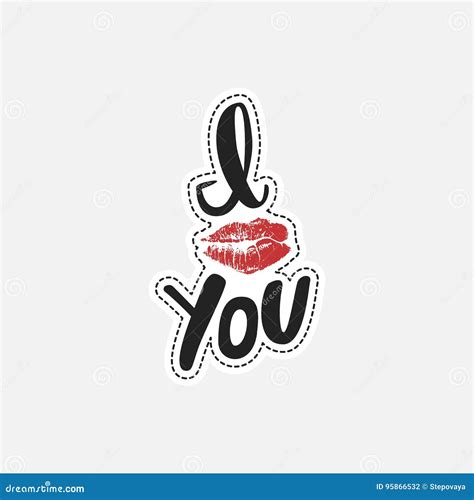 Lips Patch Collection Vector Illustration Of Doodle Woman Lips