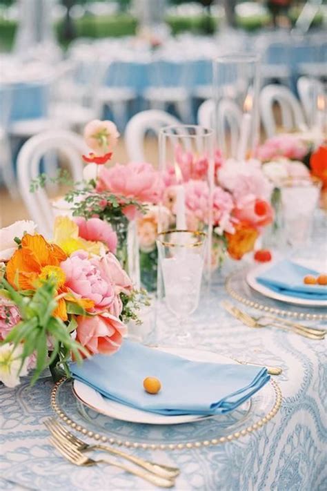 Decoraciones De Mesa Perfectas Para Bodas De Verano Fiancee Bodas