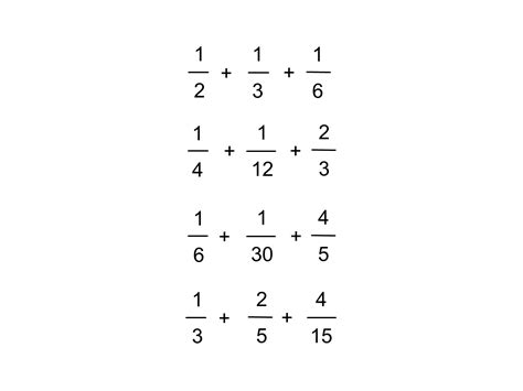 Adding Unit Fractions