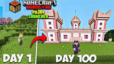 I Survived Days In Minecraft Hardcore Pojav Launcher Hindi Gameplay