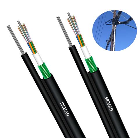 Jiqian Overhead Outdoor 48 Core Fig 8 Fiber Optical Cable Self