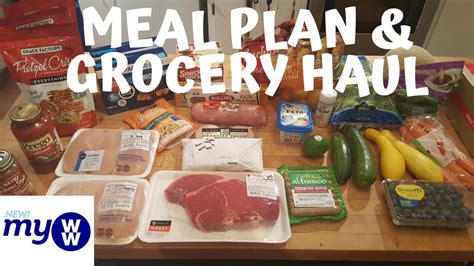 MEAL PLAN PUBLIX GROCERY HAUL MyWW YouTube