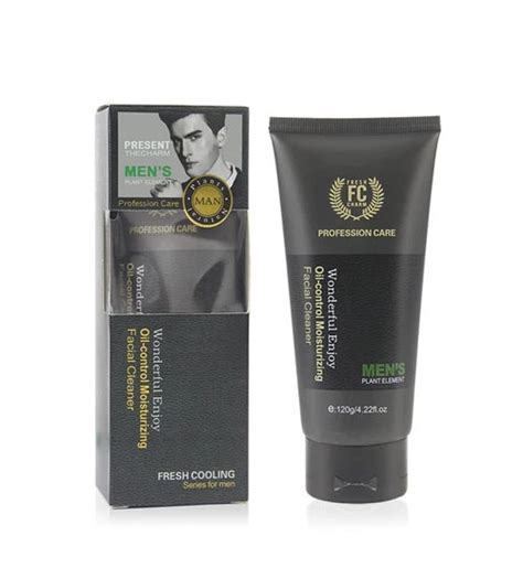 Organic Mens Oil Control Moisturizing Facial Cleanser For Man 120ml