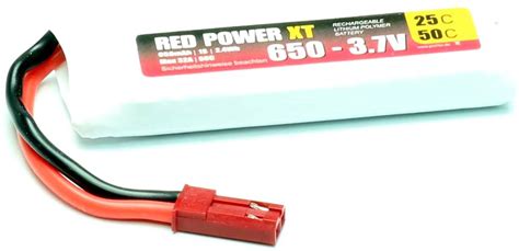 Red Power Modellbau Akkupack LiPo 3 7 V 600 MAh 25 C Softcase JST