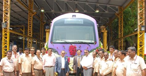 Beml Delivers First Train For Kolkatas East West Line News Railway