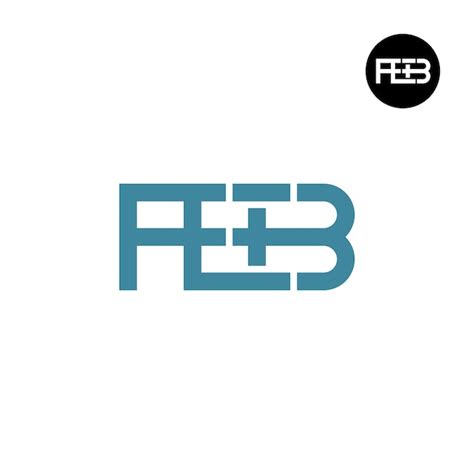 Premium Vector Feb Logo Letter Monogram Design