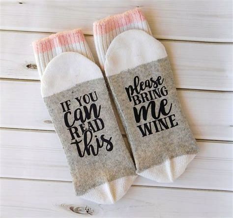 If You Can Read This Bring Me Wine T For Wine Lover Socks With