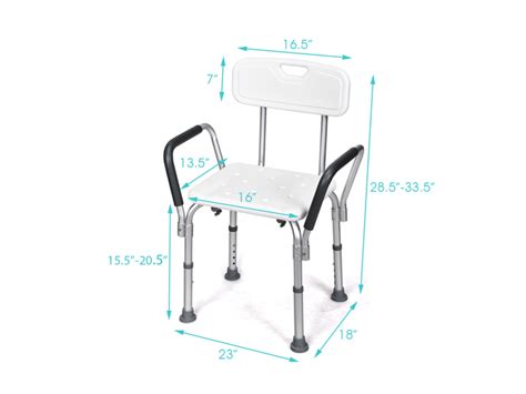 Costway Shower Bath Chair Adjustable Height Bathtub Stool W Removable